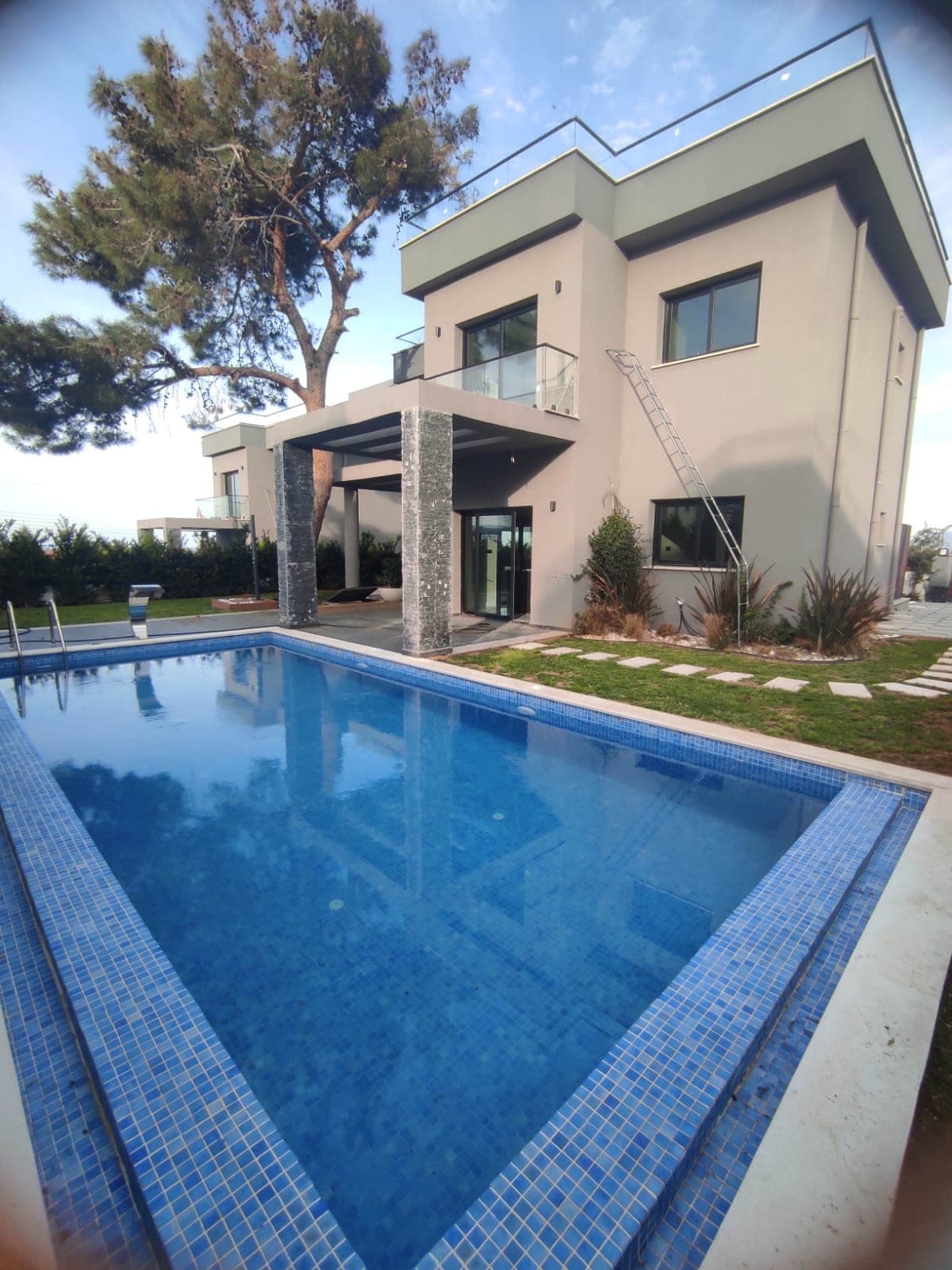 Modern villa with private pool and landscaped garden